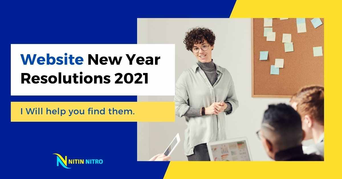 Website New Year Resolutions 2021 new