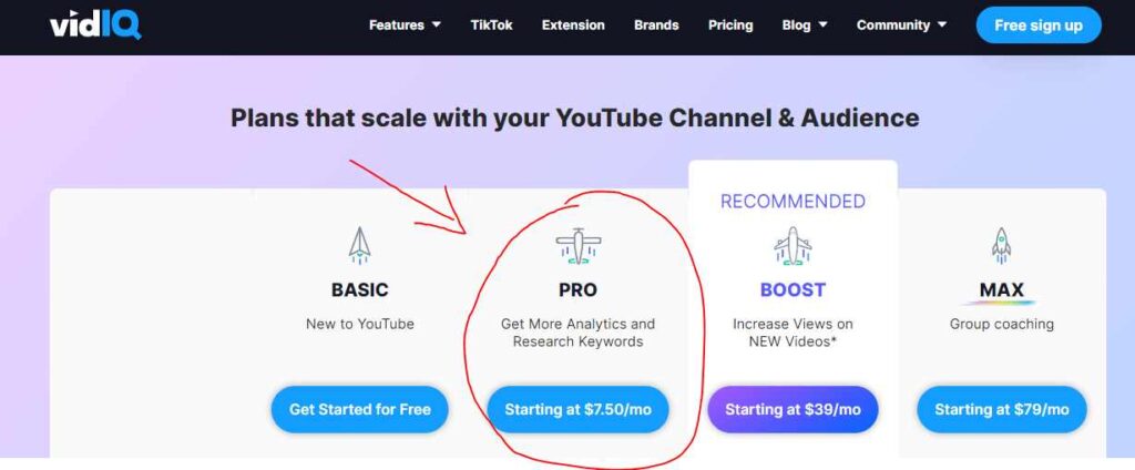 vidIQ Pro Pricing | vidiq promo code