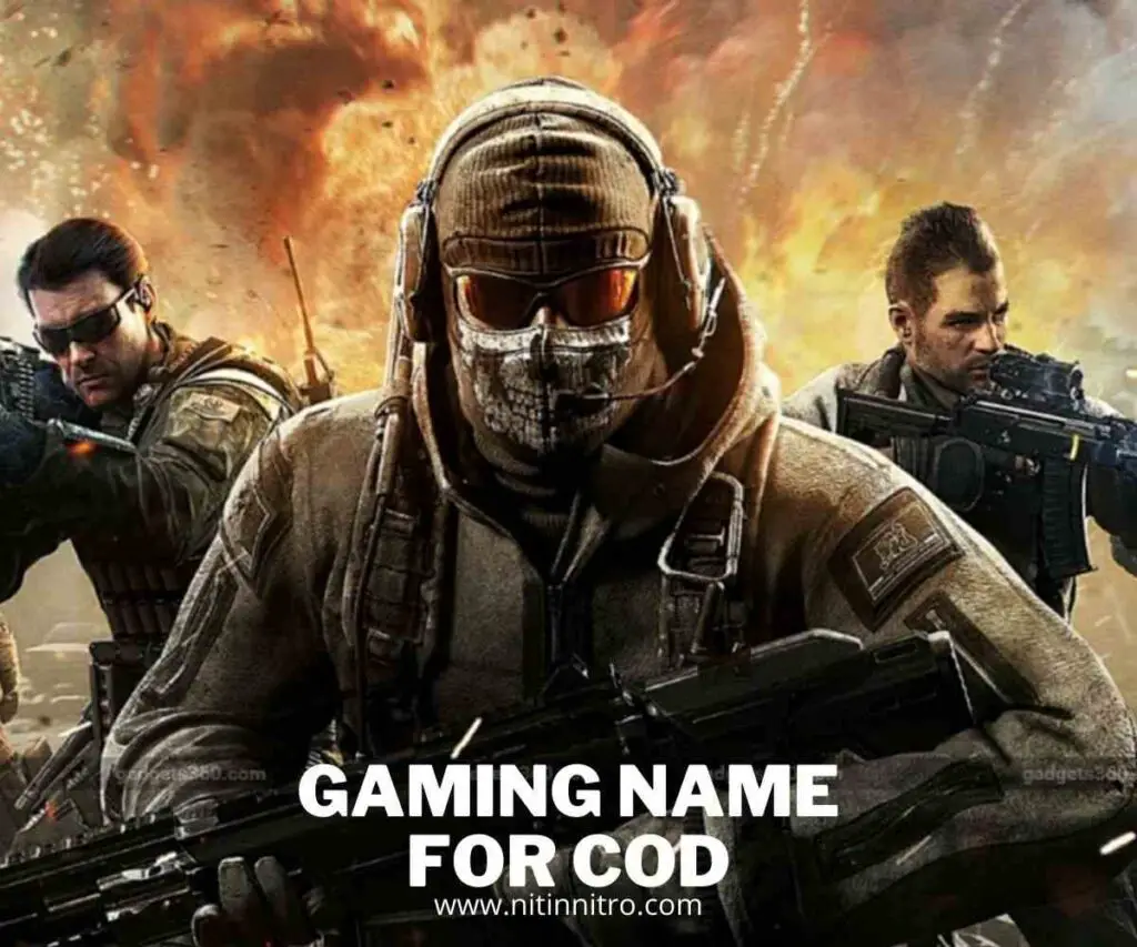 Gaming Name For YouTube Channel For COD