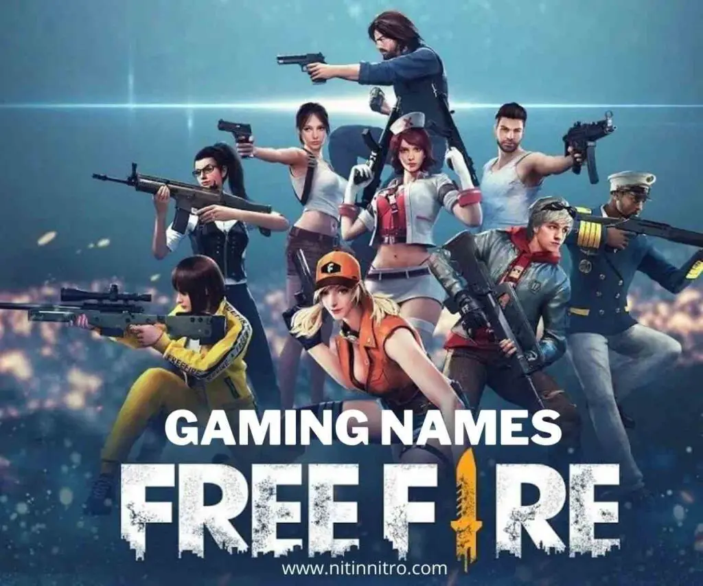 Gaming Name For YouTube Channel For Free Fire