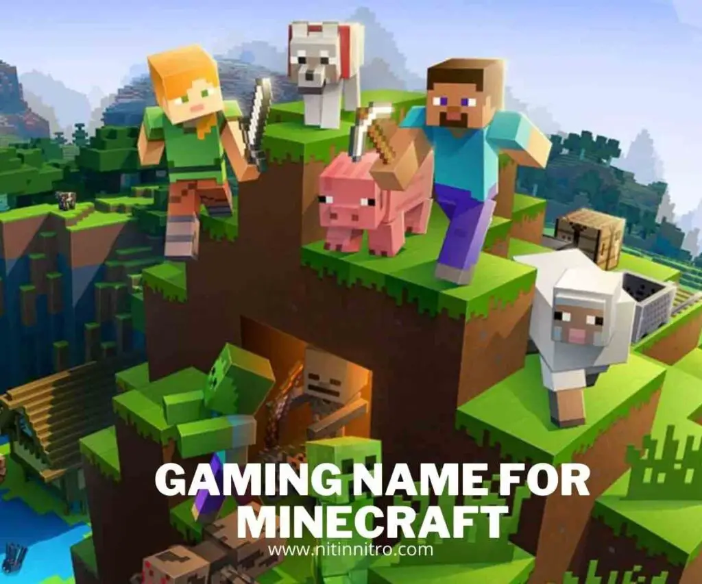 Gaming Name For YouTube Channel For Minecraft Gamers