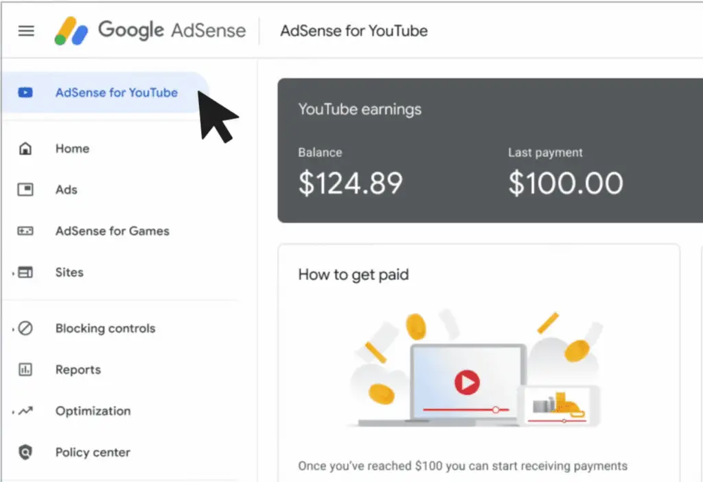 youtube Adsense earning | how to earn money from youtube India