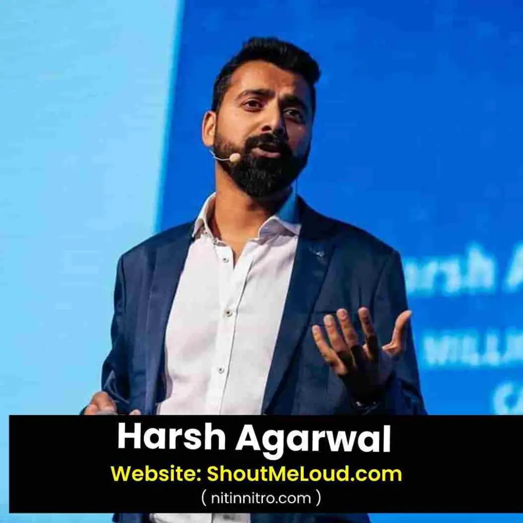 #3. Harsh Agarwal | Top Bloggers In India 