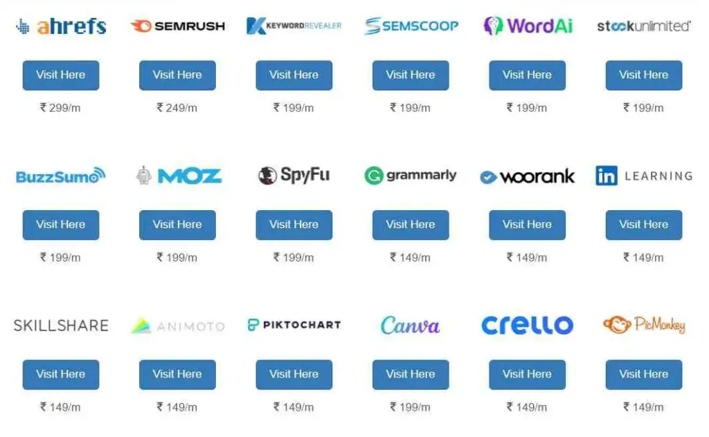 All tools provided by seo tool adda