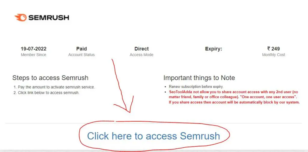 seo tool adda access tool