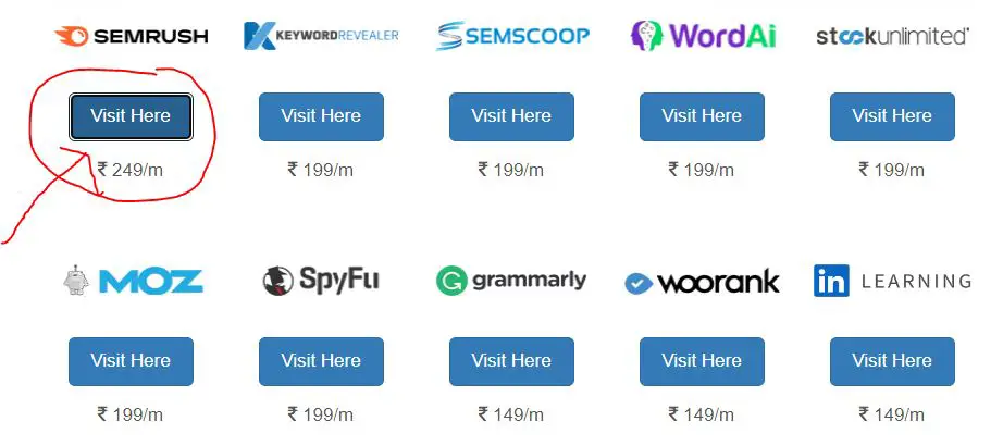 seo tool adda access tool button
